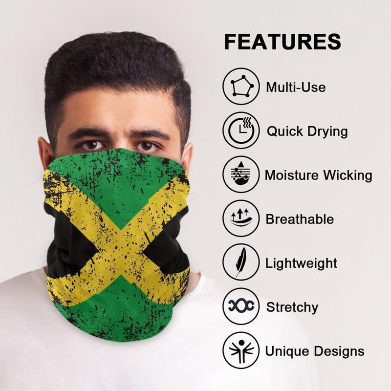 YQLROO Bandana Seamless Neck Gaiter Headwrap Balaclava Headband Headwear for Men and Women - Image 5